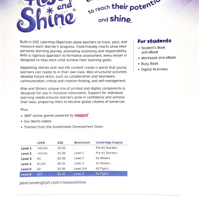 Rise And Shine American Level 6 Workbook With ebook