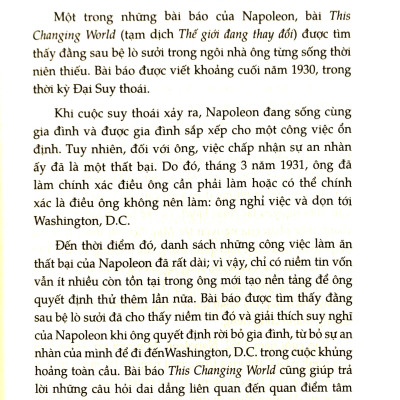Tư Duy Làm Giàu - Những Bài Nói Chuyện Bất Hủ Của Napoleon Hill (Tái Bản)