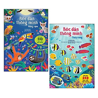 Combo Bóc Dán Thông Minh: Thủy Cung + Rừng Rậm