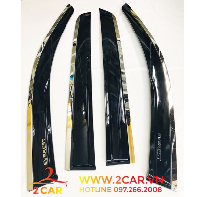 Vè che mưa Xe Ford Everest 2023, 2017-2021 Chỉ inox cao cấp