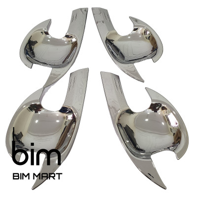 Bộ Ốp Hõm Cửa Dành Cho Xe Toyota Vios 2014 - 2018 Mạ Crom Cao Cấp