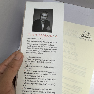 ĐI TÌM CUỘC ĐỜI BỊ ĐÁNH CẮP CỦA ÔNG BÀ TÔI - Ivan Jablonka - Bảo Chân dịch - Nhà xuất bản Trẻ.