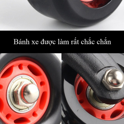 Con Lăn Tập Bụng 4 Bánh + Đệm Lót