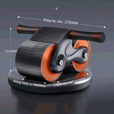Con Lăn Tập Cơ Bụng Sử Dụng Công Nghệ Mới Có Phanh Lò Xo Trợ Lực FED-CL03 + Kèm Thảm Lót Gối