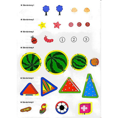 Dạo chơi cùng Toán học -Trò chơi dán giấy