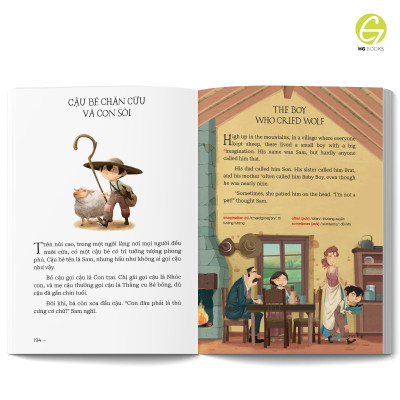 Sách Song Ngữ - 10 phút đọc truyện trước giờ đi ngủ: Truyện dân gian giúp bé gieo mầm tính cách tốt