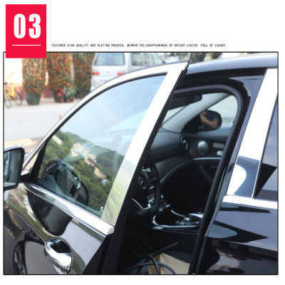 Bộ 6 thanh nẹp cột B và C cánh cửa xe ô tô Mercedes E200 và E300 - Mã B666