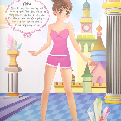 Dán Hình Trang Phục Công Chúa Tuyệt Đỉnh - Công Chúa Mơ Mộng