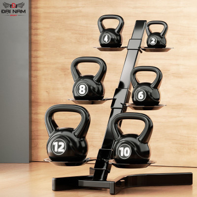 Tạ Bình Vôi,Tạ Ấm 4kg Bê Tông Bọc Nhựa PE Cao Cấp Chính Hãng Đại Nam Sport