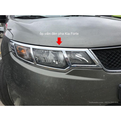 Ốp viền đèn pha hậu Kia Forte