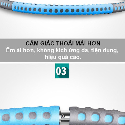 Màu Hồng - Vòng lắc eo bằng kim loại - Thay đổi được cân nặng - vòng lắc eo giảm mỡ bụng - Chính hãng dododios