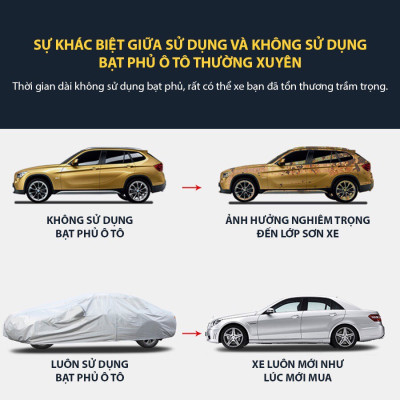 Bạt  Phủ Xe MAZDA 3, Bạt Phủ Toàn Xe 3 Lớp Chống Xước, Chống Nắng, Chống Cháy Cho Ô Tô