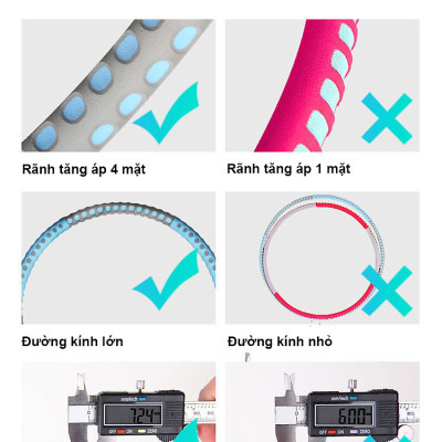 [Loại Cao Cấp] Vòng Lắc Eo Ống Thép Mọc Mút Xốp Lắp Ghép Cao Cấp Chính Hãng DoDoDios - Vòng Lắc Eo Giảm Mỡ Bụng Ống Thép Bọc Mút Xốp - Tùy Chỉnh Độ Nặng