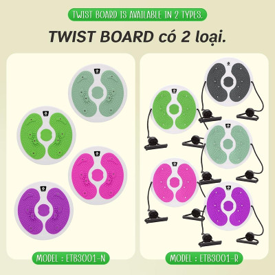 Đĩa Xoay Eo 3001R Massage Chân Tập Thể Dục 360 Độ Chất Liệu Nhựa Cao Cấp ( Màu ngẫu nhiên)-  Hàng Chính Hãng