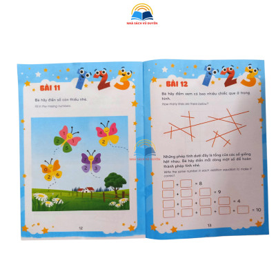 Sách - Bộ IQ Vượt Trội Dành Cho Bé Từ 3-6 Tuổi - Song Ngữ Anh Việt (8 Cuốn)