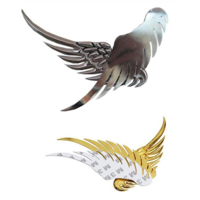 Logo cánh tiên cánh thiên thần kim loại trang trí xe hơi ô tô