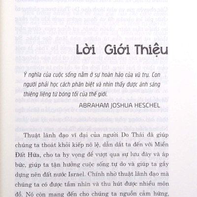 Thuật Lãnh Đạo Của Người Do Thái - Phương Pháp Thực Tế Để Tạo Dựng Doanh Nghiệp Vững Mạnh
