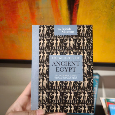 Sách - The British Museum: Treasures of Ancient Egypt: 20 Colourful Cards to Pull Out and Send - Card Book