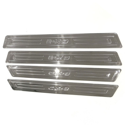 Bộ Nẹp Bước Chân Trong Ngoài Mạ Titan Cao Cấp Dành Cho Ô Tô Mazda CX8 2018-2019