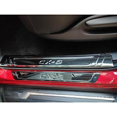Ốp bậc trong ngoài dành cho xe mazda Cx8 2019 2020 mẫu titan