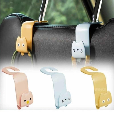 Móc Treo Đồ Sau Ghế Ôtô Phong Cách Dễ Thương, Nhiều Màu Lựa Chọn , Treo Gọn Gàng, Tiện Dụng Trong Xe Hơi, Giá Rẻ, Tiết Kiệm Không Gian. TakyHome 9733