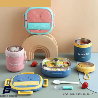 Hộp Cơm/ khay cơm ,Canh,Sup Giữ Nhiệt, Ruột Inox 304 thép không gỉ FG Good Finish, an toàn sử dụng , đủ kích thước.Giao nhanh