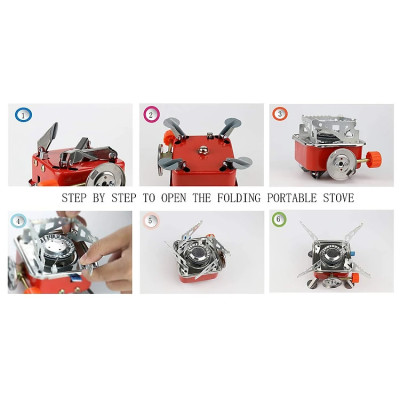 Bếp Gas Mini Du Lịch Gấp Gọn - Hàng Chính Hãng