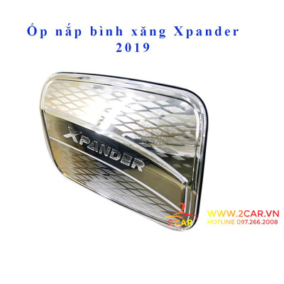 Ốp nắp bình xăng xe Mitsubishi Xpander 2018- 2021, 2022 mạ crom cao cấp