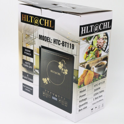 Bếp Điện Từ Đơn HLT@CHIL HTC-BT119 (Kèm nồi lẩu) - Hàng Chính Hãng