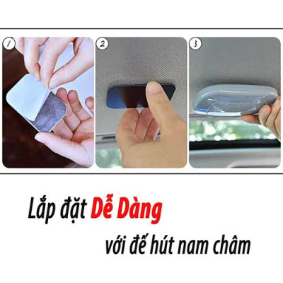 Đèn Led Ốp Trần Xe Ô Tô, Đèn Led Cầm Tay Không Dây Gắn Đế Nam Châm 