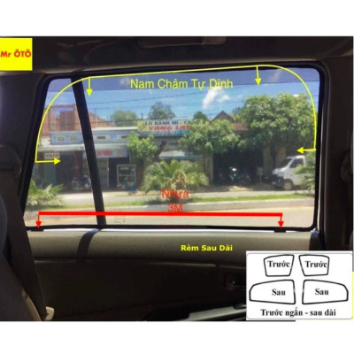 Bộ phụ kiện đế nhựa giữ rèm che nắng chuyên dụng cho xe ô tô.