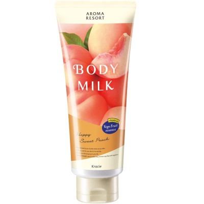 Sữa dưỡng thể hương đào Aroma Resort Kracie body milk 200g