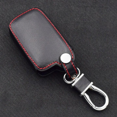 Bao da 3D bảo vệ chìa khóa xe dành cho Toyota Corolla Altis 2019 kèm móc đeo Inox