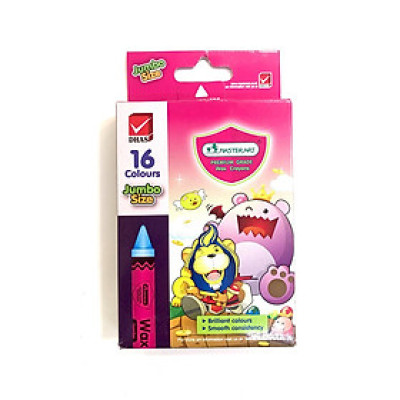 Bút sáp MSTA 16 màu JUMBO