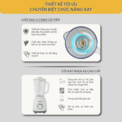 Máy xay sinh tố Bluestone BLB-5328 - Hàng chính hãng