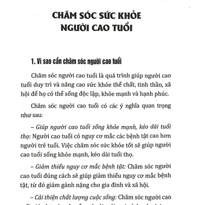 Chăm Sóc Người Cao Tuổi - HNB