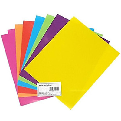 Giấy Thủ Công Không Keo Lớn (17 x 22 cm) - 7 Tờ/Xấp