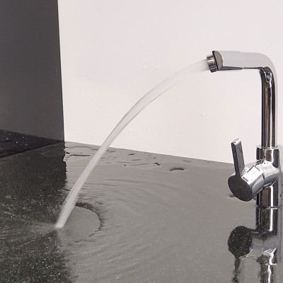 Vòi rửa chén nóng lạnh Đồng mạ Chrome Eurolife EL-KM02 (Trắng bạc)