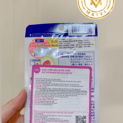 hực phẩm bảo vệ sức khoẻ DHC Sustained Release biotin