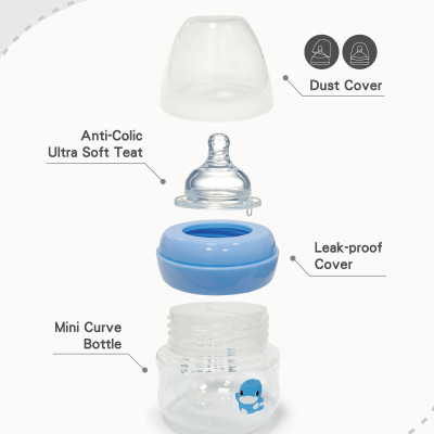 BÌNH SỮA EM BÉ CỔ RỘNG NHỰA PP KUKU KU5934 - 90ML