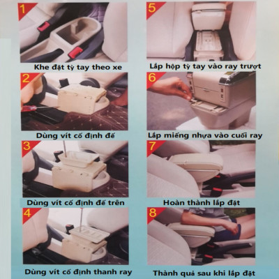 Hộp tỳ tay dành cho ô tô Hyundai Accent 2011-2015, Hyundai Kona 2018-2020 và Hyundai Verna tích hợp 7 cổng USB: Mã DUSBV -Hàng Chính Hãng