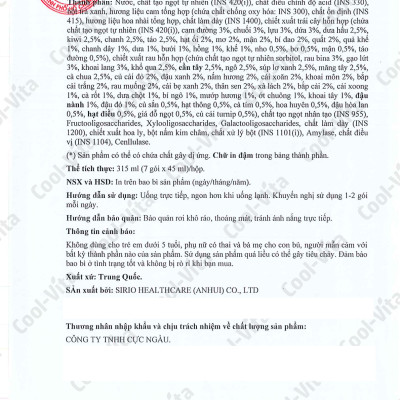 Combo 3 Hộp Nước Uống Bổ Sung Enzyme Chiết Xuất Từ Trái Cây và Rau Củ Hỗ Trợ Tiêu Hoá, Thanh Lọc Cơ Thể Coolvita - Hộp 7 Túi