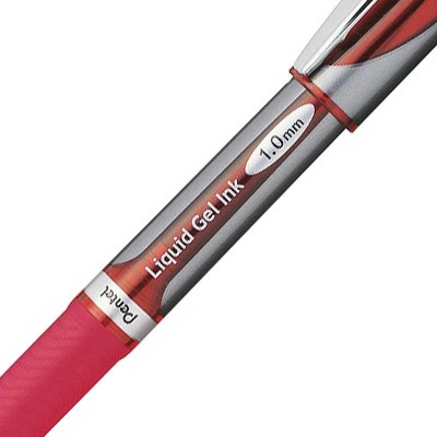 Bút Bi Nước Bấm Pentel 1mm BL60-B - Màu Đỏ
