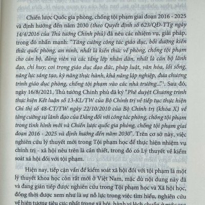 Lý Thuyết Kiểm Soát Xã Hội Đối Với Tội Phạm Và Ứng Dụng Ở Việt Nam