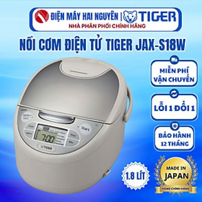 Nồi Cơm Điện Tử Tiger JAX-S18W-HÀNG CHÍNH HÃNG 