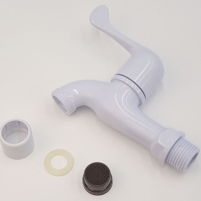 Vòi hồ nhựa ABS mạ Chrome Eurolife EL-HN04 (Trắng)