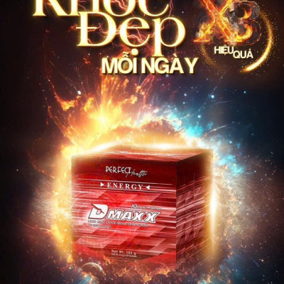 DMAXX thức uống bổ sung vitamin năng lượng không đường DAMODE 62 gói màu đỏ mỗi gói 2,2gr