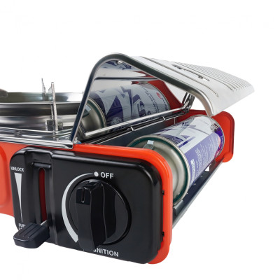 Bếp Ga Mini Hồng Ngoại Maxsun MS-2500BS-1C - Công Suất 1650W, Inox Chống Rỉ, Đầu Đốt Sứ Hồng Ngoại - Hàng chính hãng