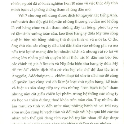 Tham Nhũng, Dầu Mỏ: Thế Lực Nhiễu Loạn Thế Giới (Sách Tham Khảo) (Xuất bản lần thứ hai)