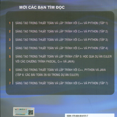SÁNG TẠO TRONG THUẬT TOÁN VÀ LẬP TRÌNH VỚI C++ VÀ PYTHON - TẬP 7